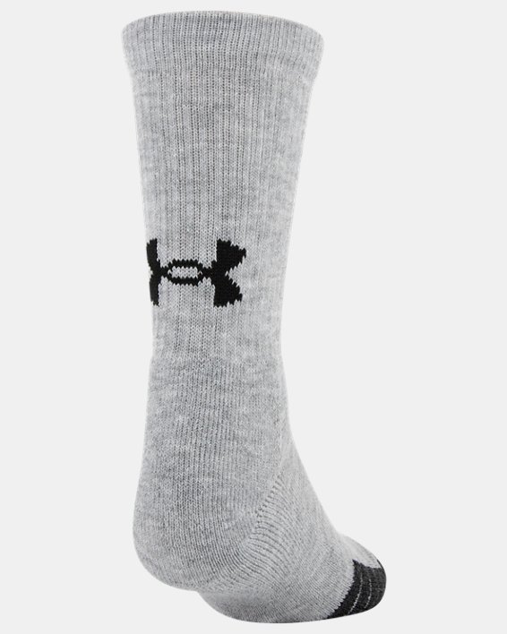 3-Pairs Under Armour Youth Performance Tech Crew Socks 